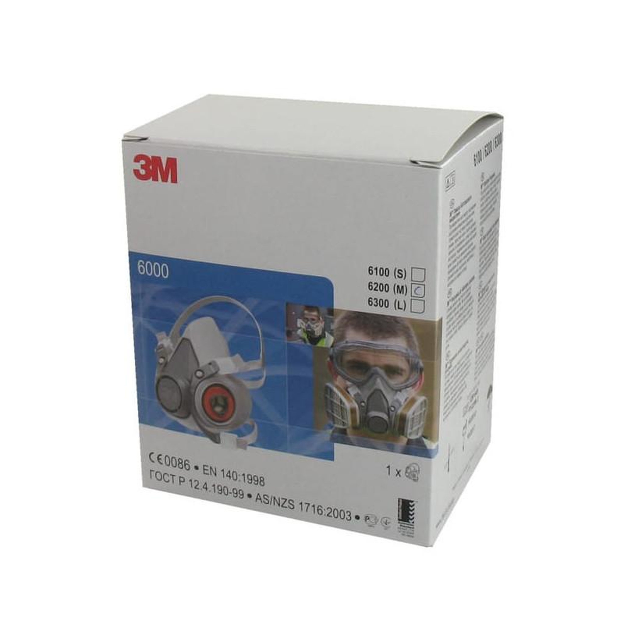 Voir la diapositive 4 : 3M Demi masque 3m 6200 taille m