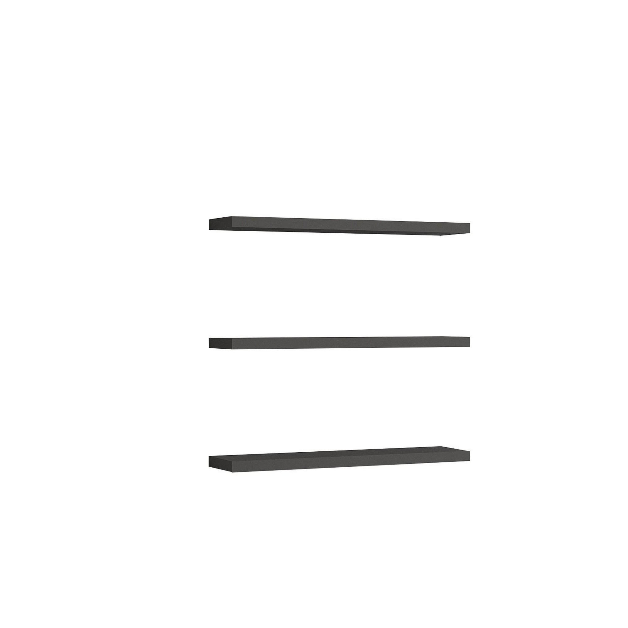 Habitat et Jardin Étagère murale en bois  boss  - 60 x 1 x 14 cm - anthracite