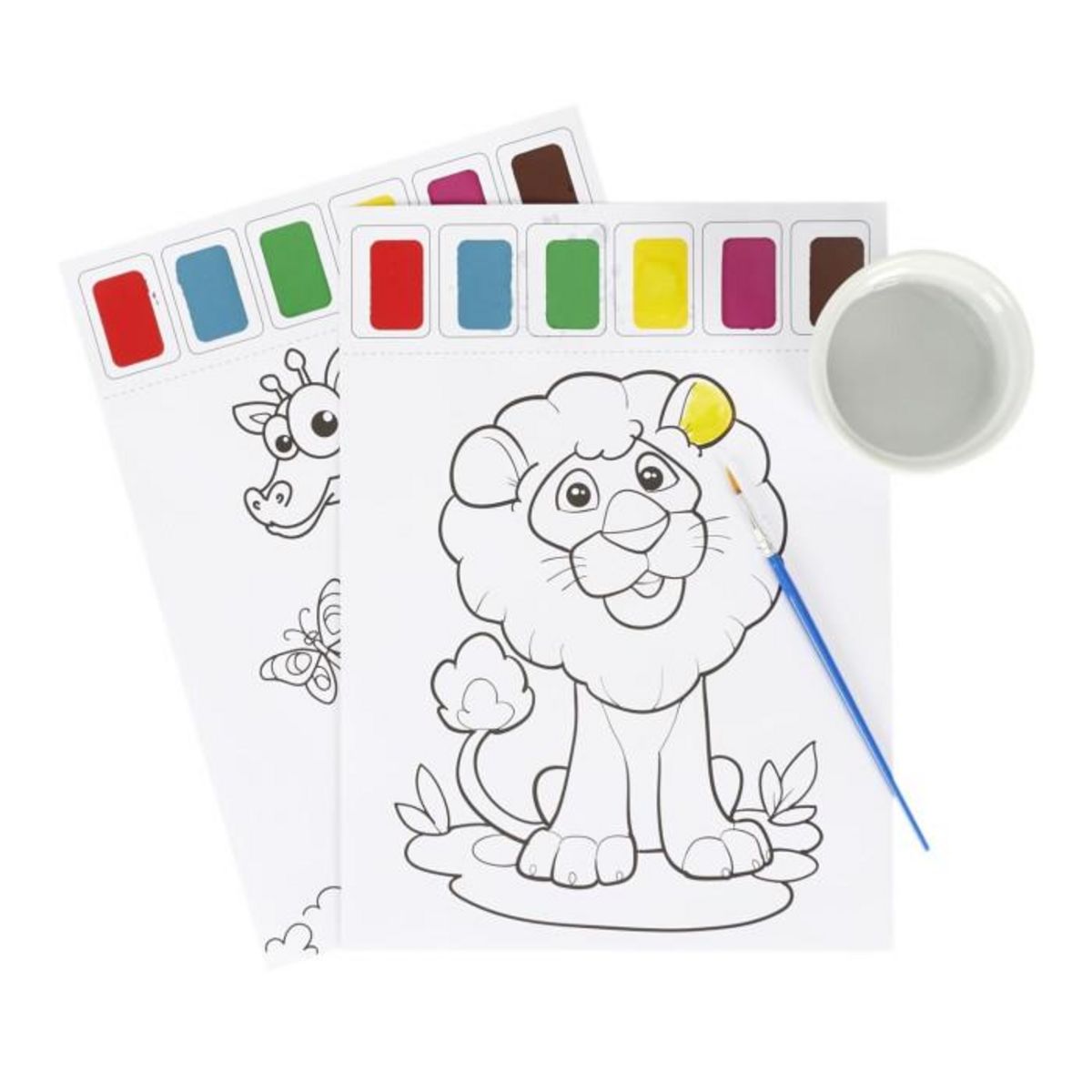 Paris Prix Lot de 10 Feuilles de Peinture  Eau  21x28cm Blanc