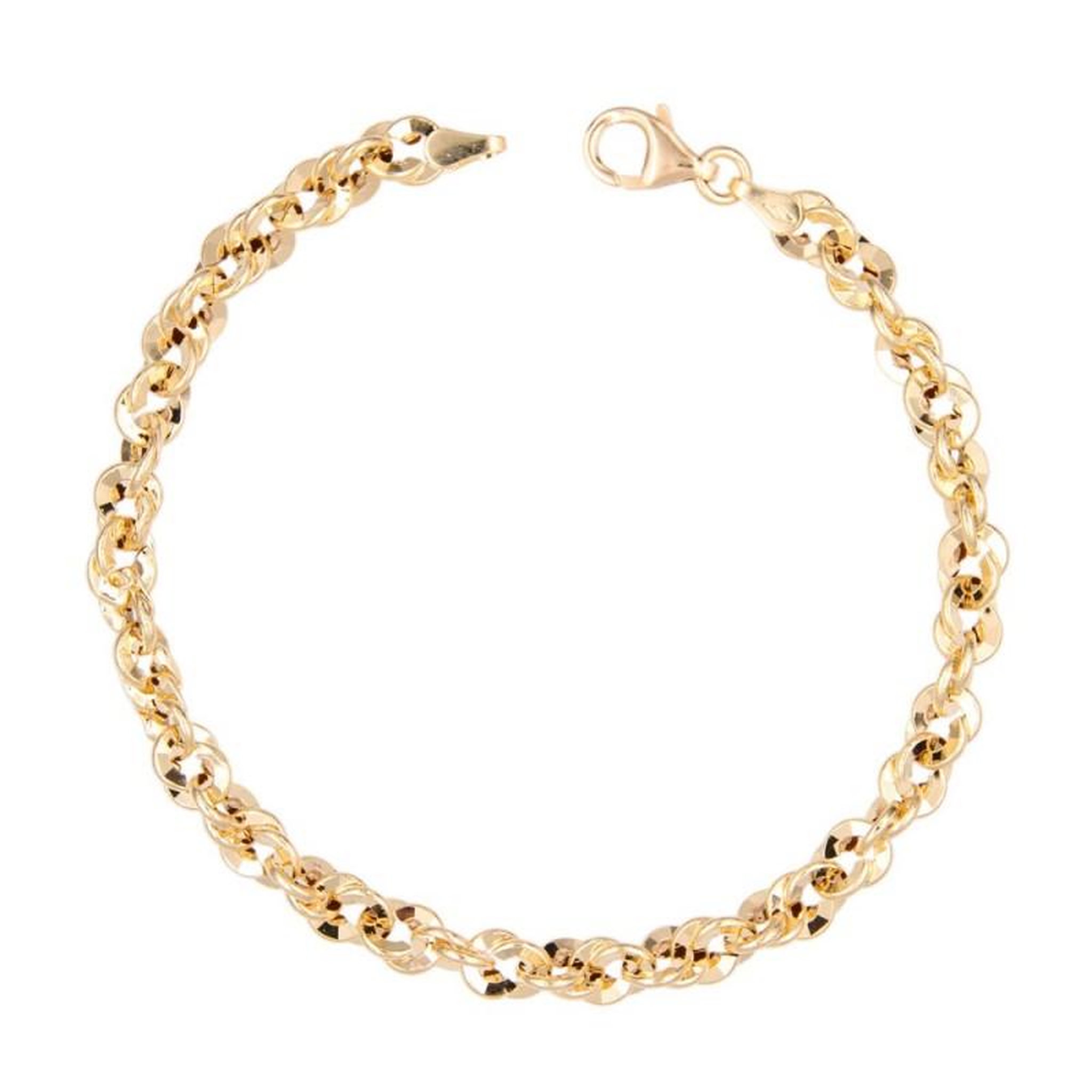 Voir la diapositive 1 : L'ATELIER D'AZUR Bracelet Or Jaune Maille Corde - Femme