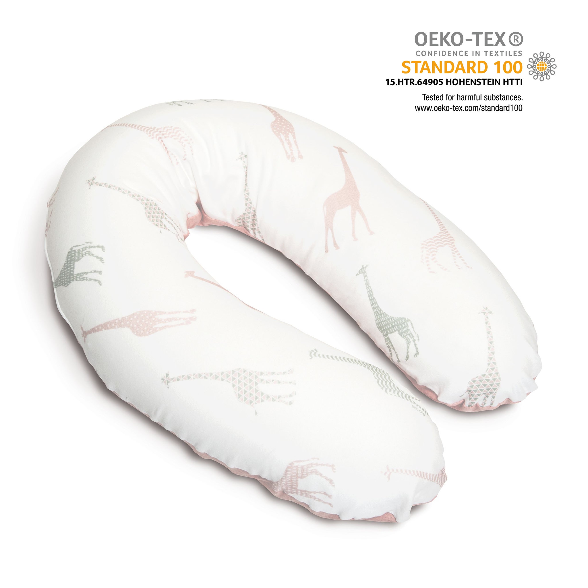 Voir la diapositive 1 : BABYMOOV Coussin de maternité Doomoo Buddy Giraffe rose