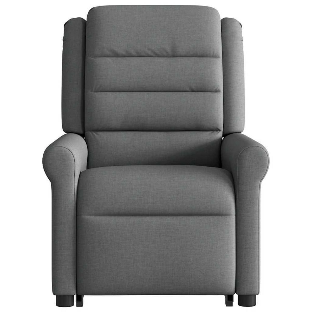 VIDAXL Fauteuil inclinable de massage electrique Gris fonce Tissu