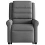 Voir la diapositive 5 : VIDAXL Fauteuil inclinable de massage electrique Gris fonce Tissu