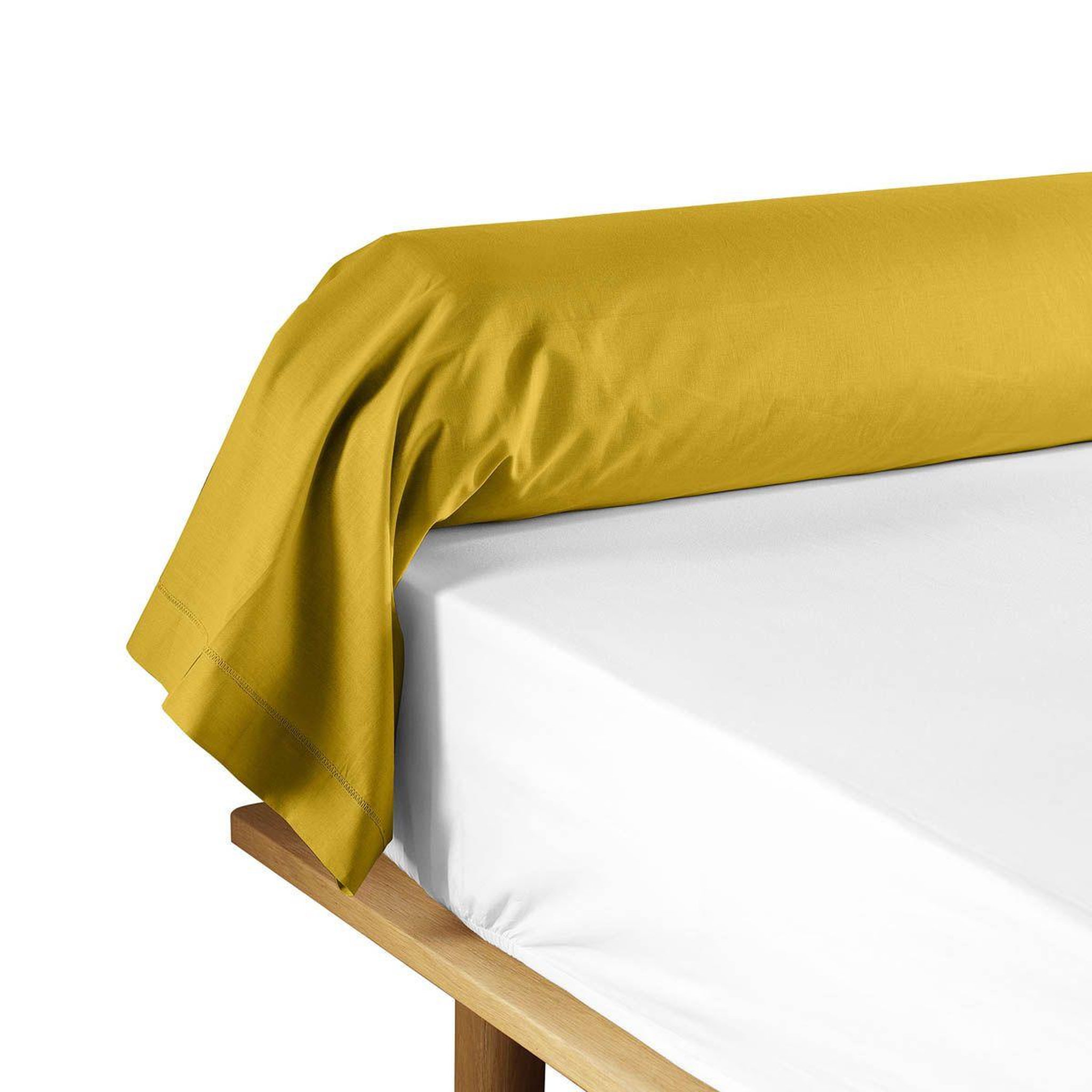 Douceur d'Intérieur Taie de Traversin  Lina  85x185cm Curry