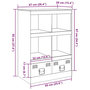 Voir la diapositive 6 : VIDAXL Buffet haut noir 67x39x95 cm acier