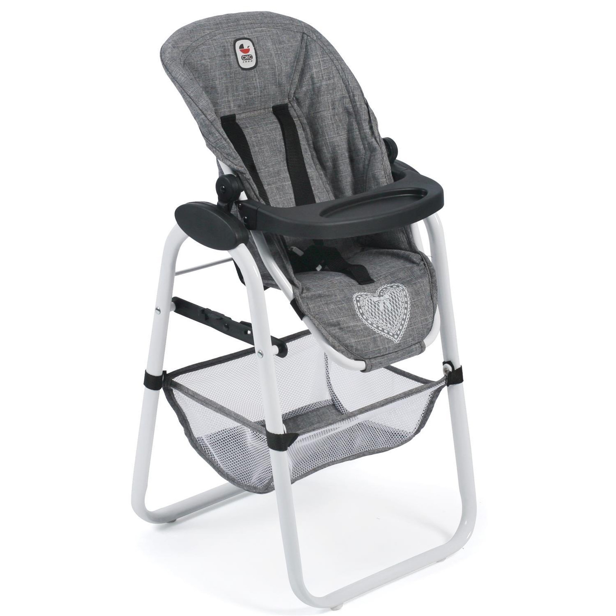 BAYER CHIC 2000 Chaise haute pour poupées jean gris