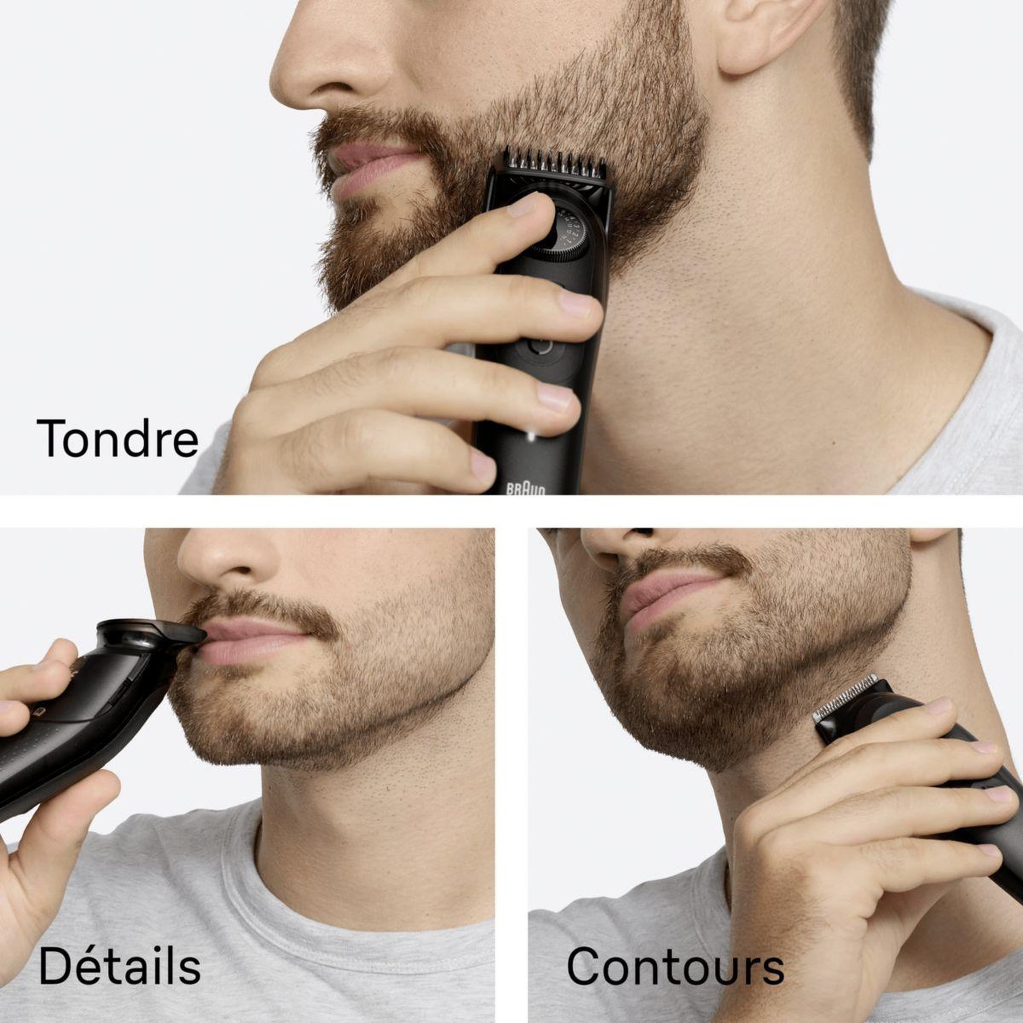 Voir la diapositive 5 : BRAUN Tondeuse multi usages bt5560, molette réglable, 40 hauteurs de coupe, précision 0,5 mm, autonomie 120 mn
