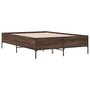 Voir la diapositive 3 : VIDAXL Cadre de lit sans matelas chene marron 135x190 cm