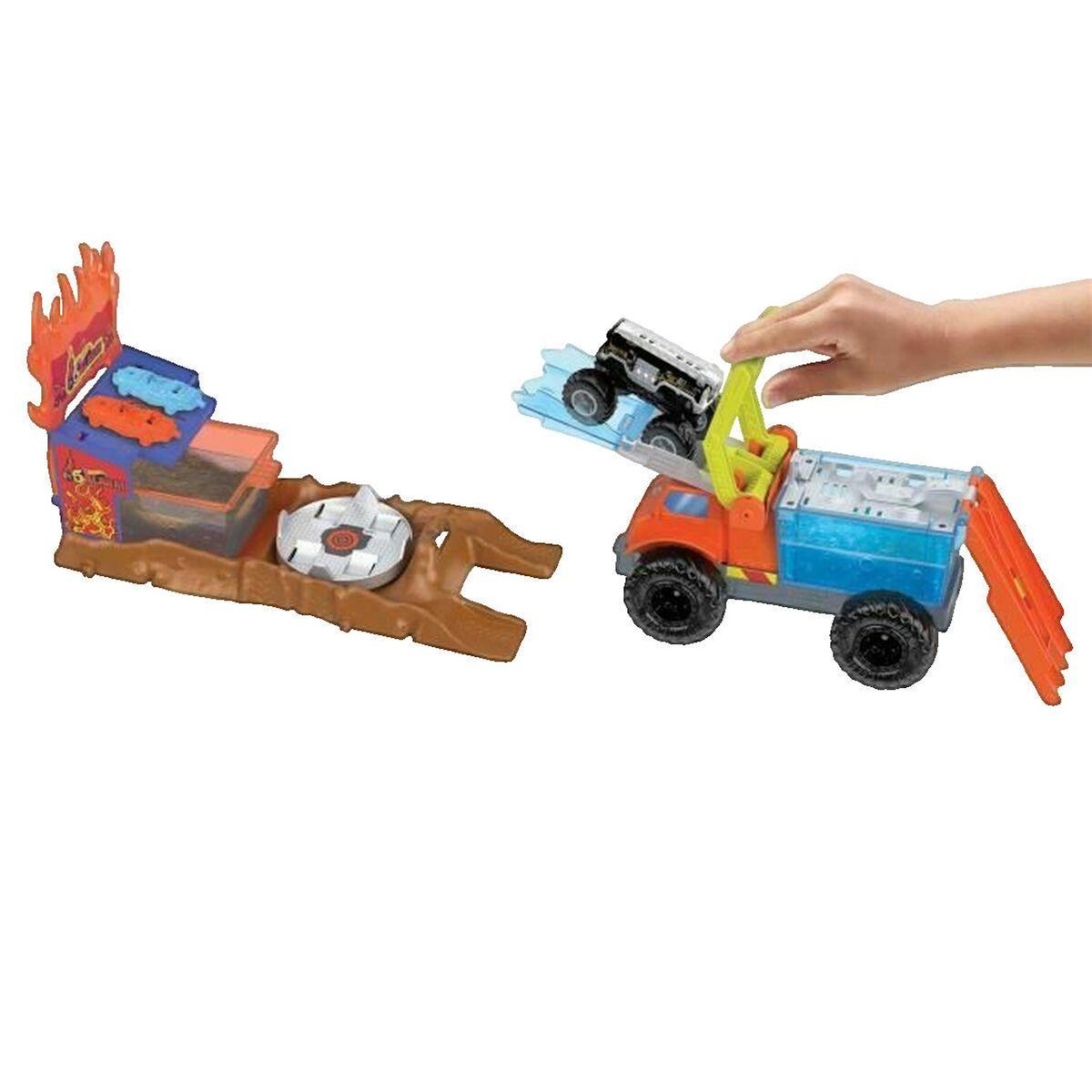 MATTEL Petit véhicule Mattel Hot Wheels Monster Trucks Arena Smashers Color Shifters 5 Alarm