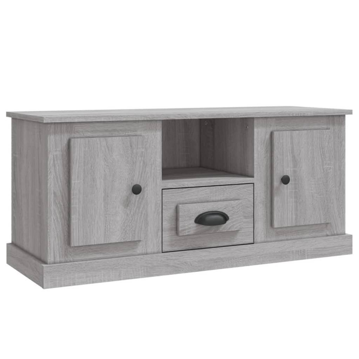 VIDAXL Meuble TV sonoma gris 100x35,5x45 cm bois d'ingenierie