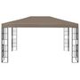Voir la diapositive 4 : VIDAXL Tonnelle avec guirlande lumineuse a LED 4x3 m Taupe