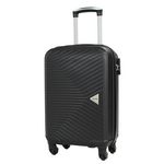 Alistair Valise cabine Alistair - Collection Iron - 4 roues - ABS ultra résistant - Noir. Coloris disponibles : Rouge, Gris, Noir, Bleu, Beige, Violet