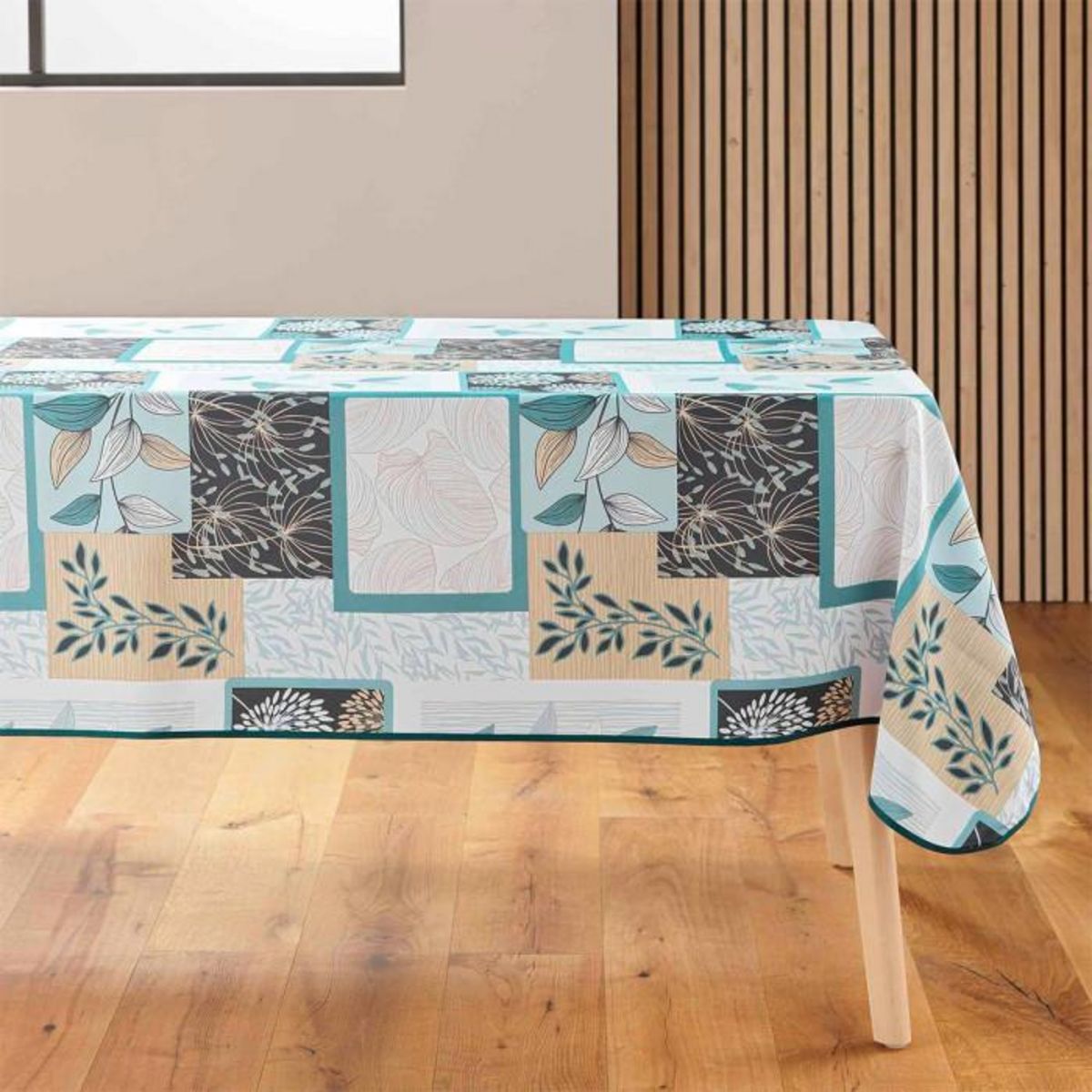 Paris Prix Nappe Antitache Imprimé  Faya  150x240cm Sauge