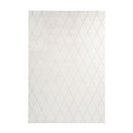 Paris Prix Tapis Shaggy Géométrique  Vivica  Blanc & Crème. Coloris disponibles : Blanc