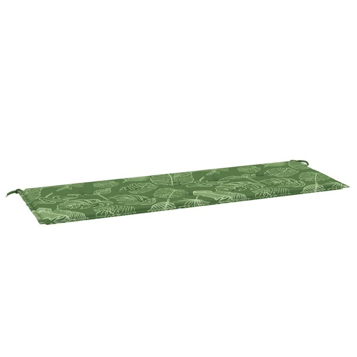 VIDAXL Coussin de banc de jardin motif de feuilles 150x50x3 cm