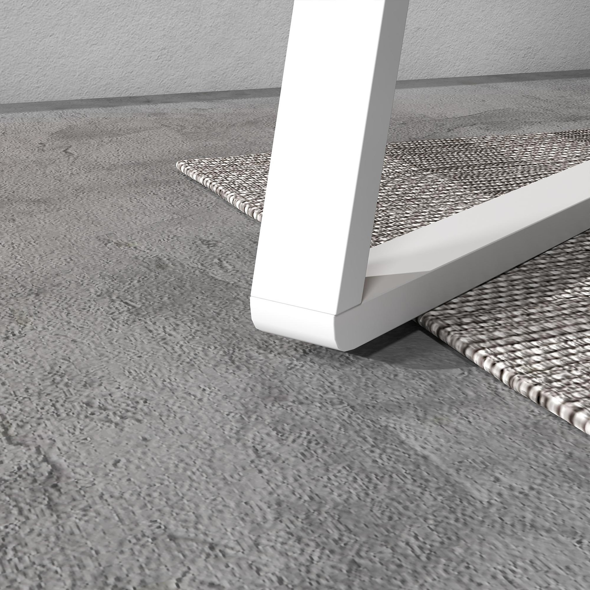 Voir la diapositive 5 : OUTSUNNY Balancelle de jardin design 3 places toit inclinaison réglable matelas fourni acier blanc tissu gris foncé