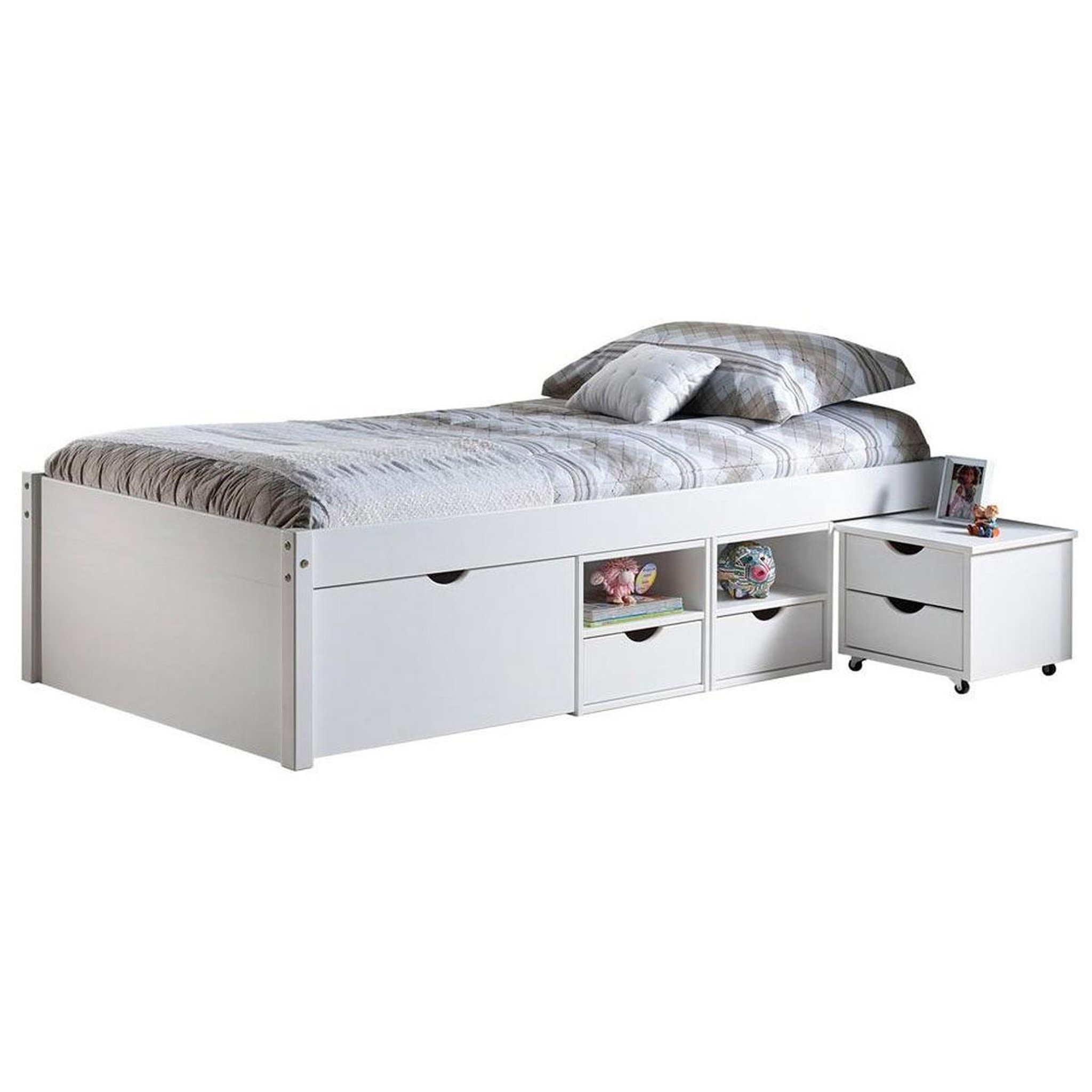 Voir la diapositive 2 : INTERLINK Lit fonctionnel TILL 90x200