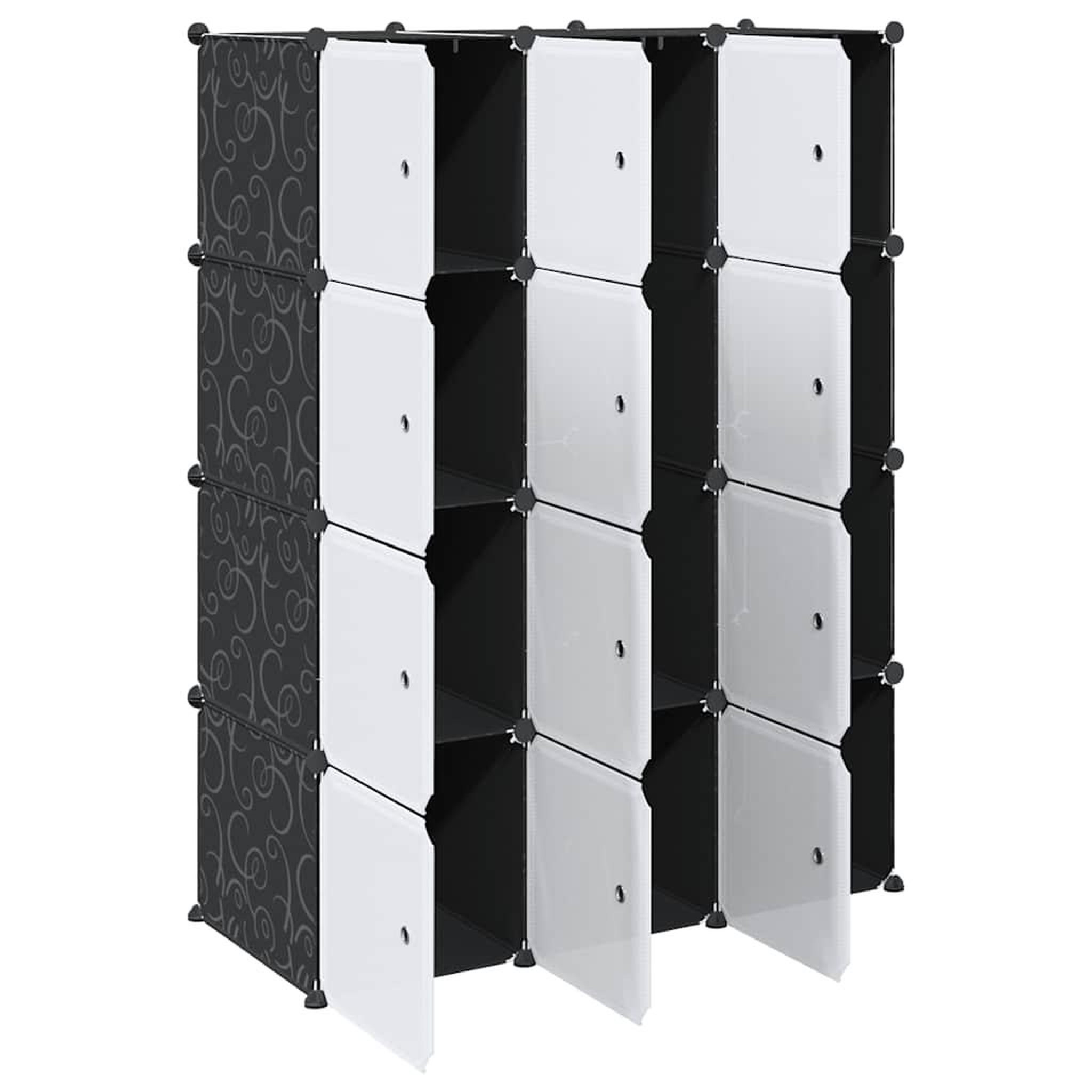 Voir la diapositive 5 : VIDAXL Cubes de rangement 12 pcs avec tiges de suspension PP