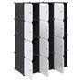 Voir la diapositive 5 : VIDAXL Cubes de rangement 12 pcs avec tiges de suspension PP