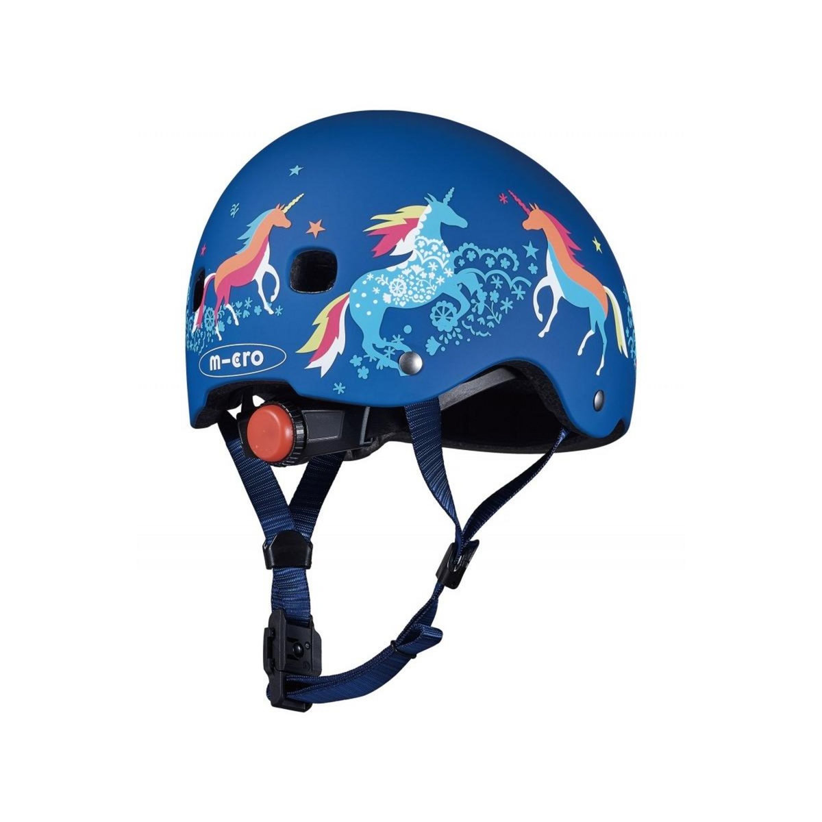 Micro Casque Velo et Trottinette Licorne boucle magnétique lumière LED intégrée  Taille S