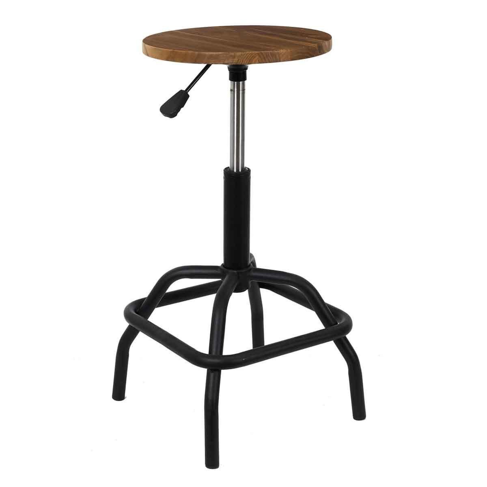 Voir la diapositive 2 : The Home Deco Factory Tabouret de Bar Vintage  Ace  58-73cm Naturel