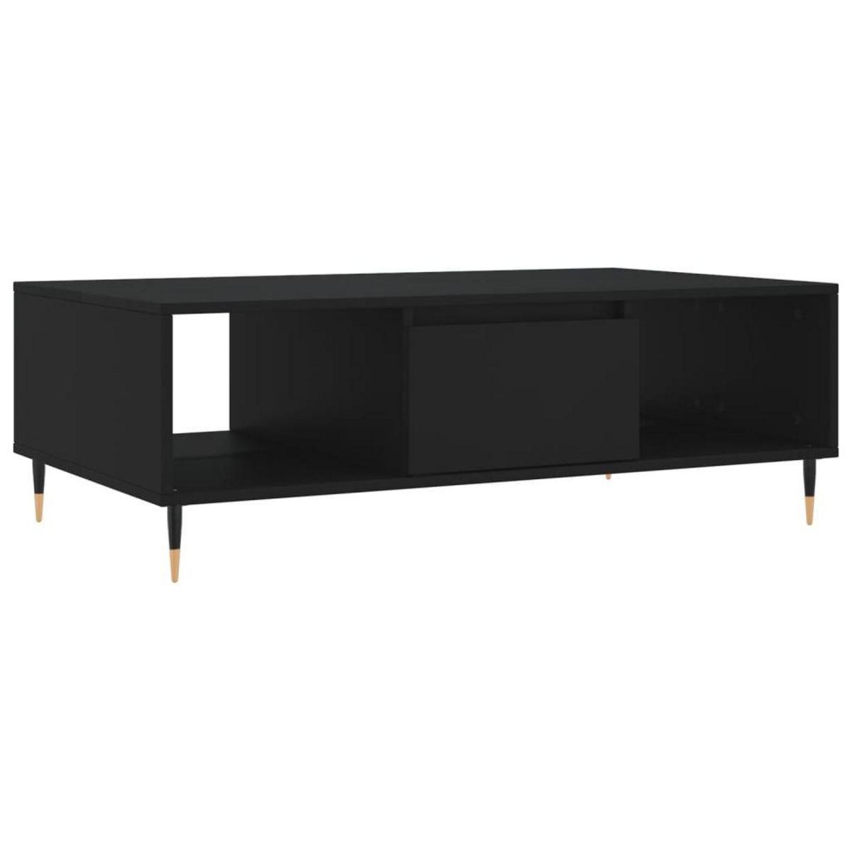 VIDAXL Table basse noir 104x60x35 cm bois d'ingenierie