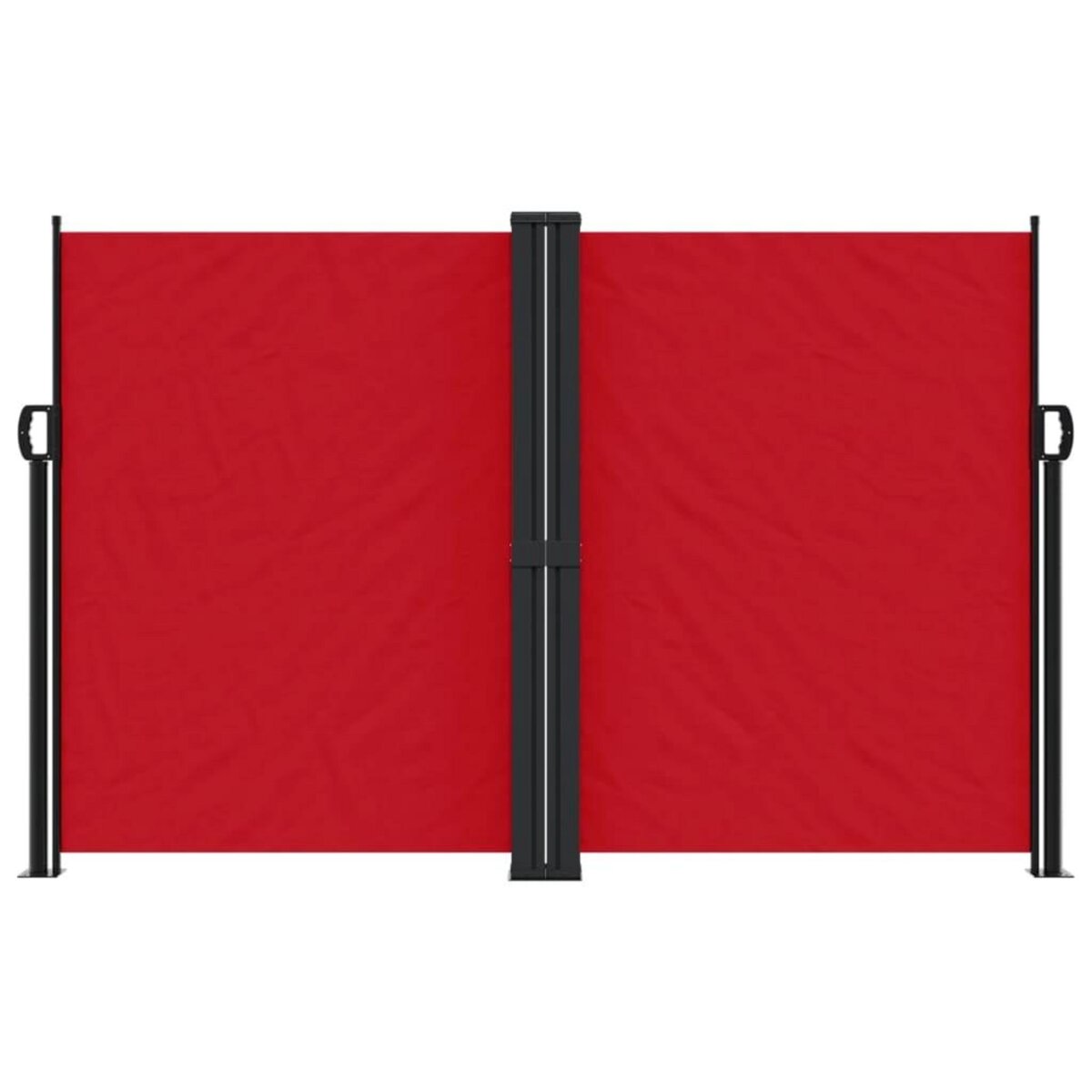VIDAXL Auvent lateral retractable rouge 160x600 cm