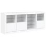 Voir la diapositive 5 : VIDAXL Buffet avec lumieres LED blanc 164x37x67 cm