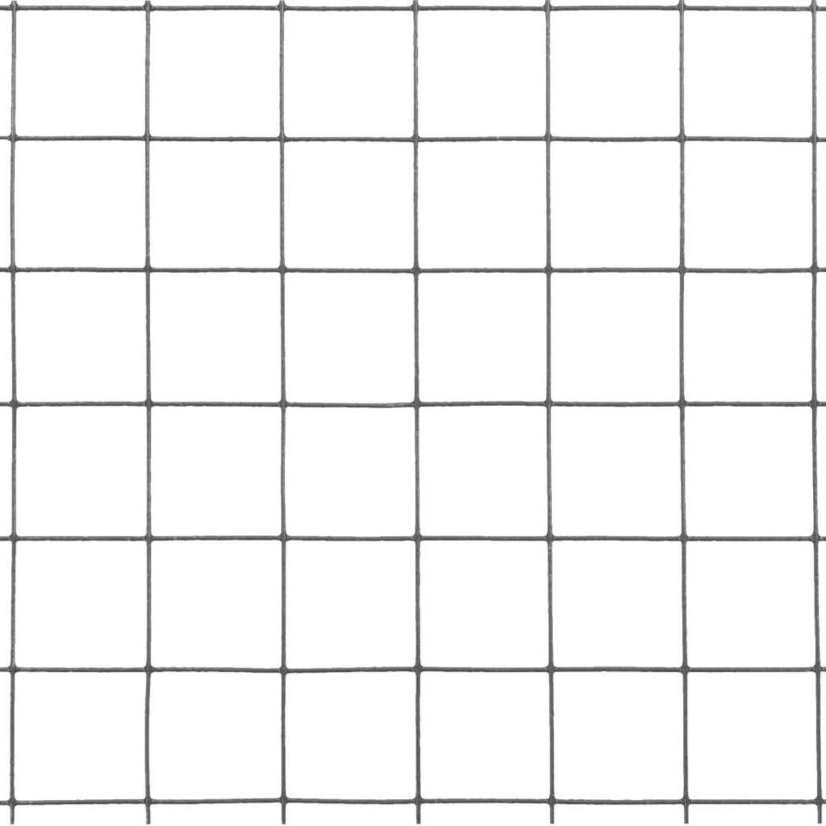 VIDAXL Grillage acier avec revetement en PVC 10x0,5 m gris