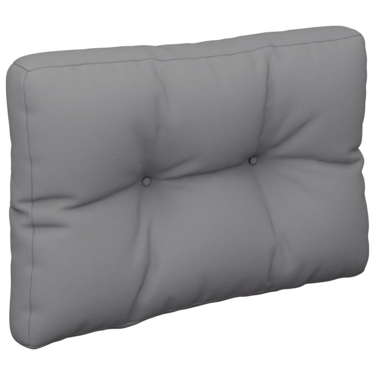 VIDAXL Coussin de palette gris 60x40x12 cm tissu