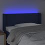 Voir la diapositive 4 : VIDAXL Tete de lit a LED Bleu 103x16x78/88 cm Tissu