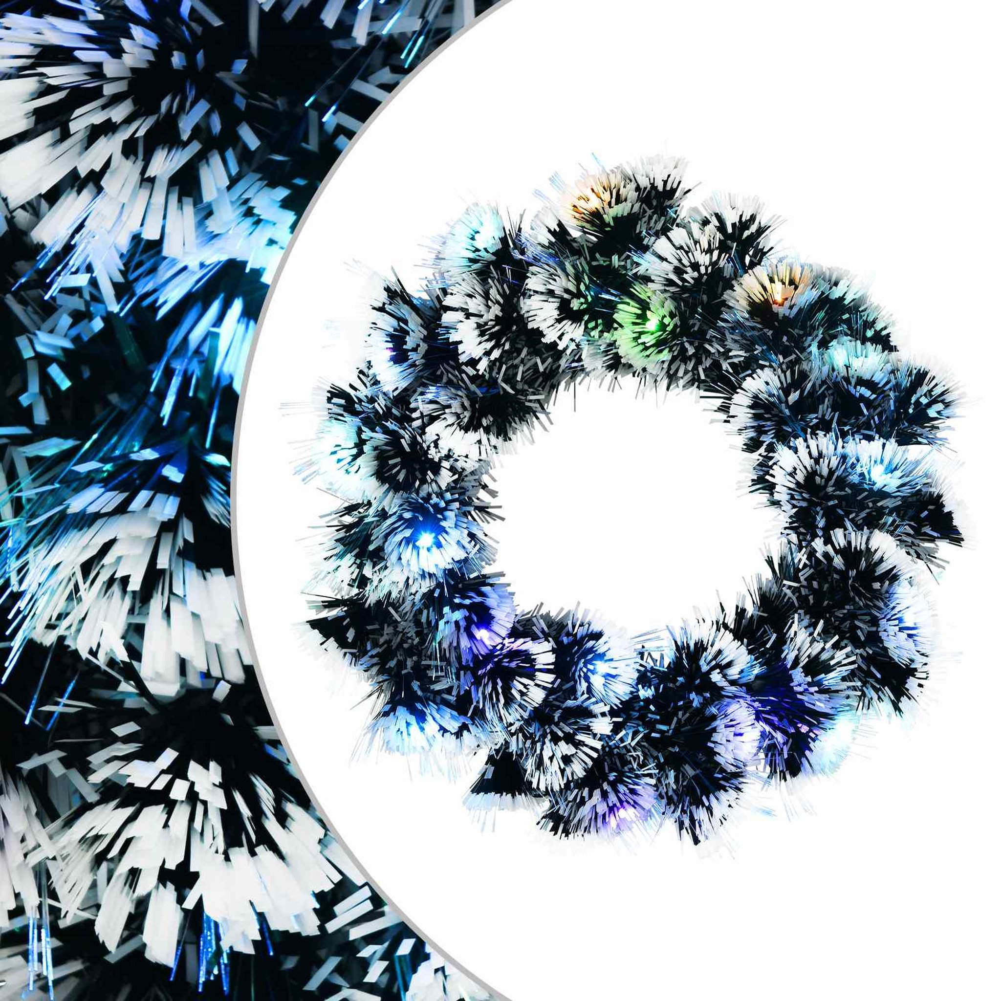 VIDAXL Guirlande de Noël 16 LED Multicolore acier