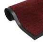 Voir la diapositive 2 : VIDAXL Paillassons rectangulaires 2 pcs 80 x 120 cm Rouge