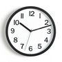 Voir la diapositive 2 : ATMOSPHERA Horloge Murale  Colors  22cm Noir
