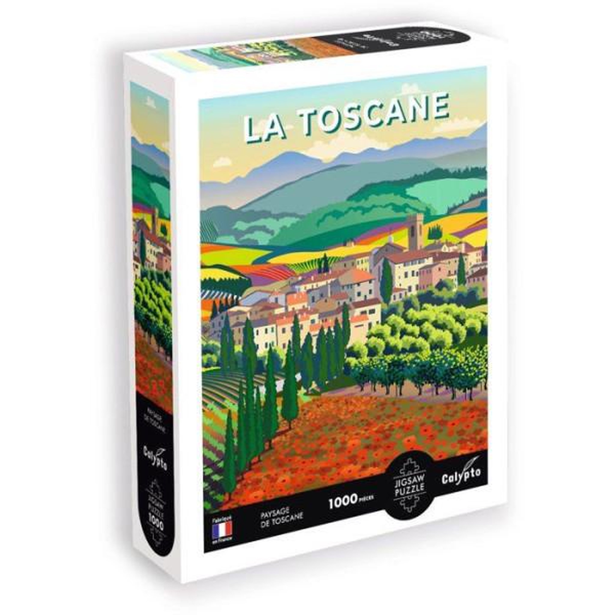 Sentosphere Puzzle - sentosphere - calypto - 1000 pieces - paysage de la toscane - toucher soyeux - des 9 ans