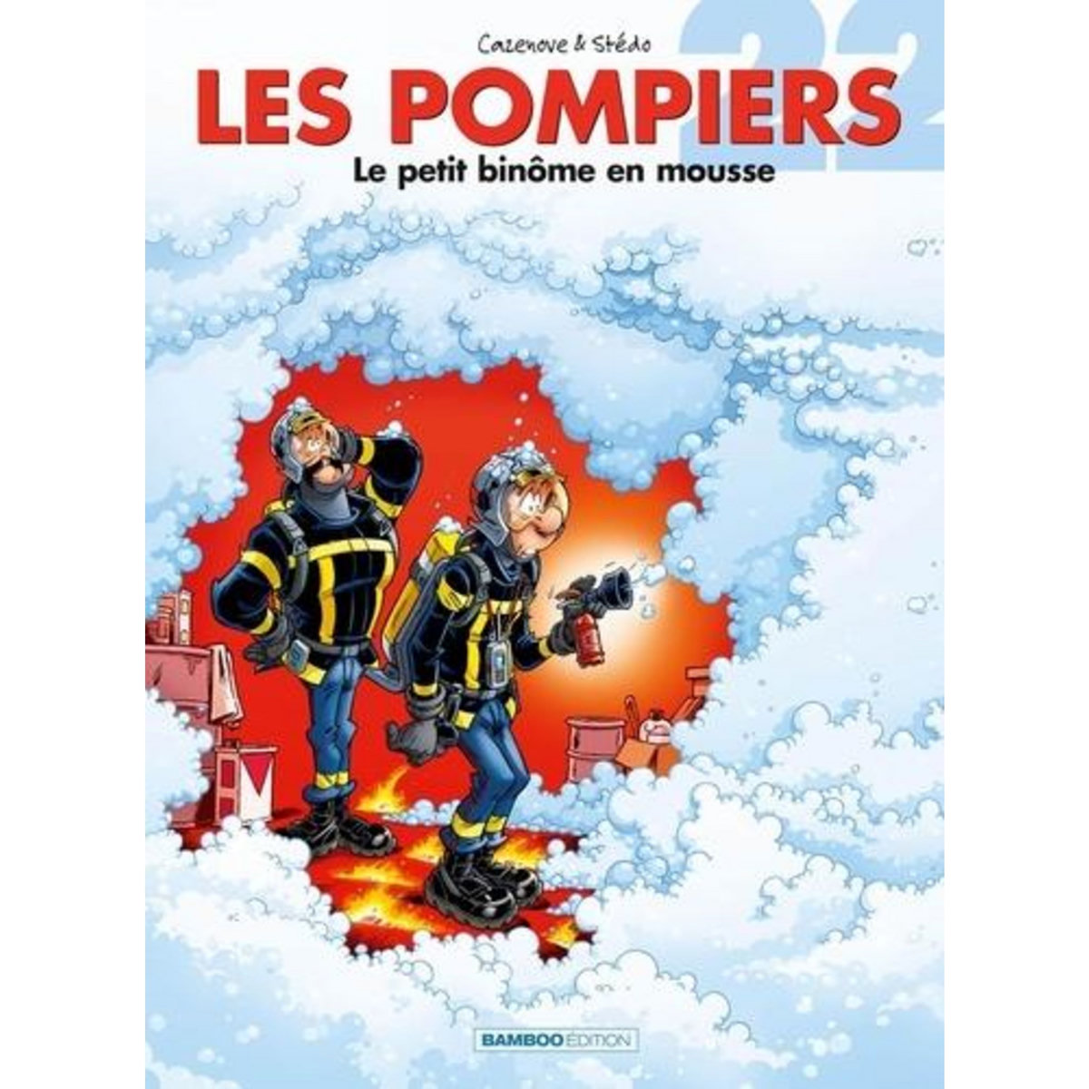 LES POMPIERS TOME 22 : LE PETIT BINOME EN MOUSSE, Cazenove Christophe