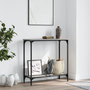 Voir la diapositive 1 : VIDAXL Table console sonoma gris 75x30,5x75 cm bois d'ingenierie