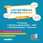 LES 100 REGLES D'OR DU BREVET. ANNALES 3E, EDITION 2024, Mur Lucile