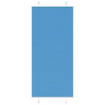 VIDAXL Store plisse bleu 95x200 cm largeur du tissu 94,4 cm polyester