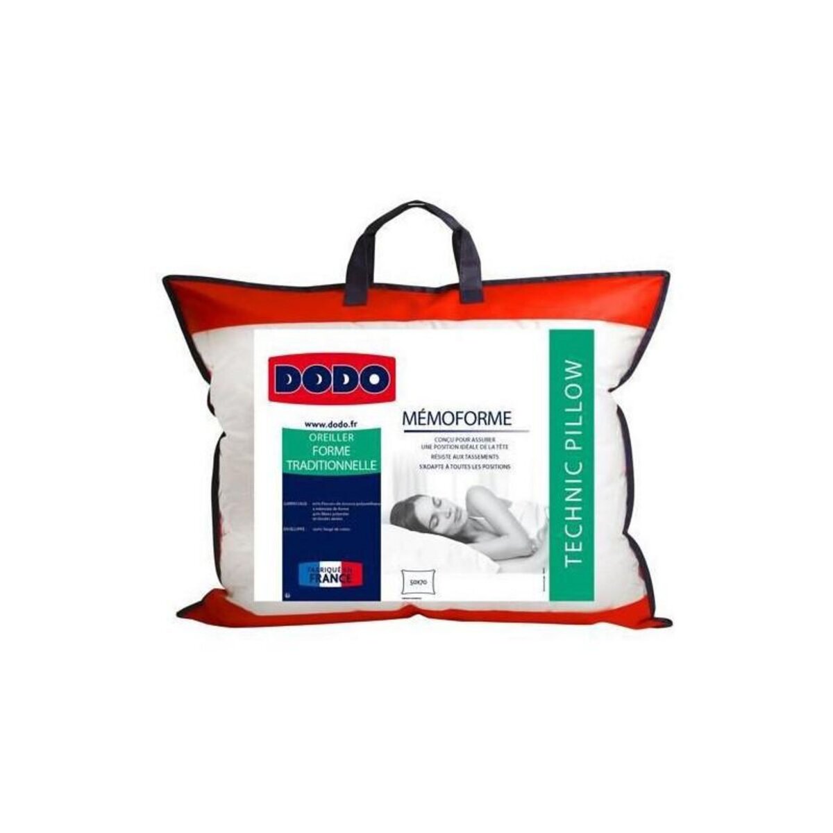 DODO DODO Oreiller a memoire de forme MEMOFORME - 50 x 70 cm