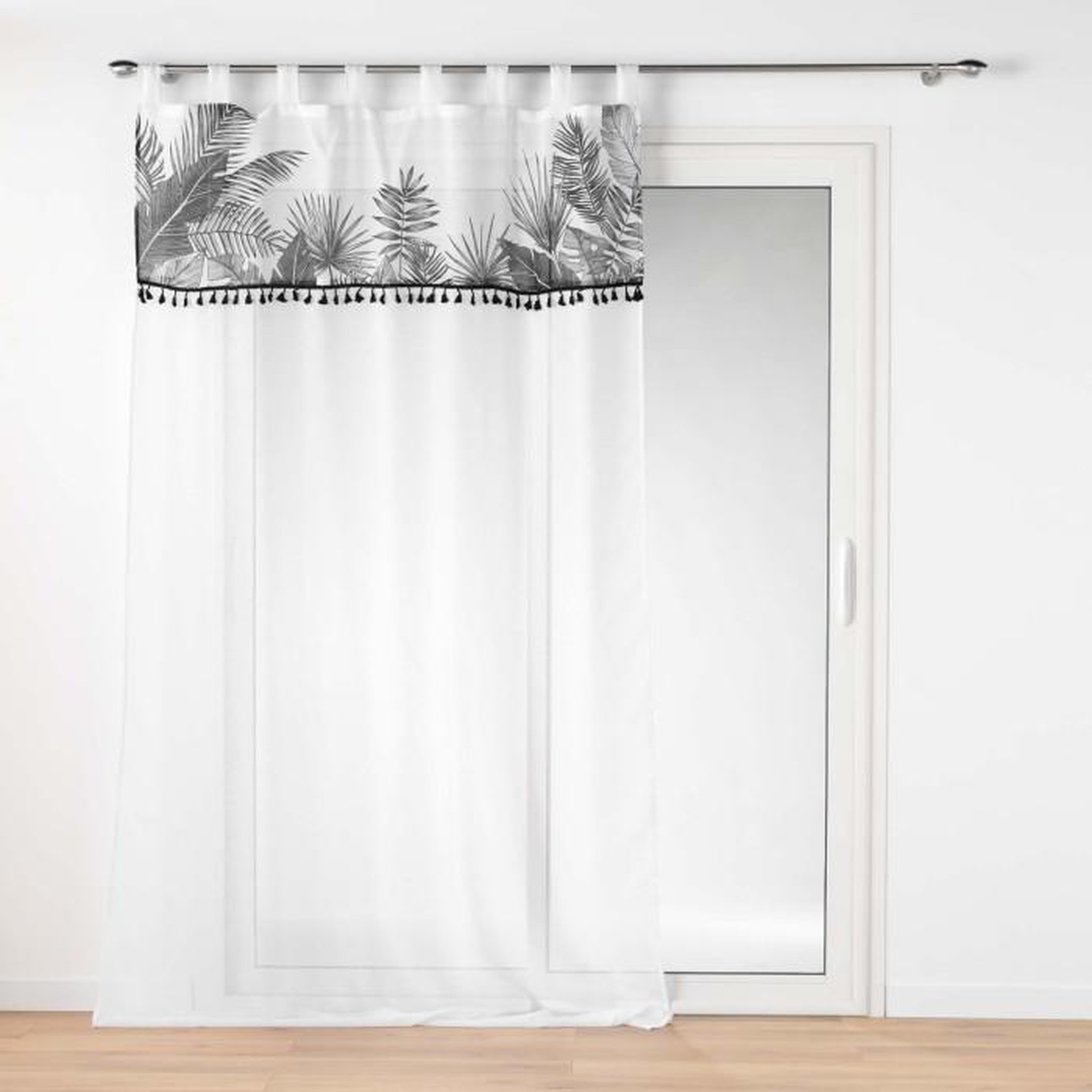 Voir la diapositive 1 : Paris Prix Rideau Voilage à Passants  Palmira  140x240cm Blanc