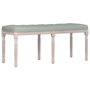 Voir la diapositive 2 : VIDAXL Banc Gris clair 110x40x49 cm Velours