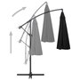 Voir la diapositive 4 : VIDAXL Parasol suspendu avec poteau noir 3 m