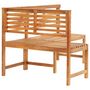 Voir la diapositive 4 : VIDAXL Banc d'angle de jardin 140 cm Bois solide d'acacia