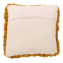 Voir la diapositive 2 : Paris Prix Coussin Carré Déco  Tricoté  40x40cm Ocre