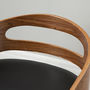 Voir la diapositive 4 : HOMCOM Lot de 2 tabourets de bar design contemporain hauteur d'assise réglable pivotant 360° revêtement synthétique noir dossier ajouré aspect bois