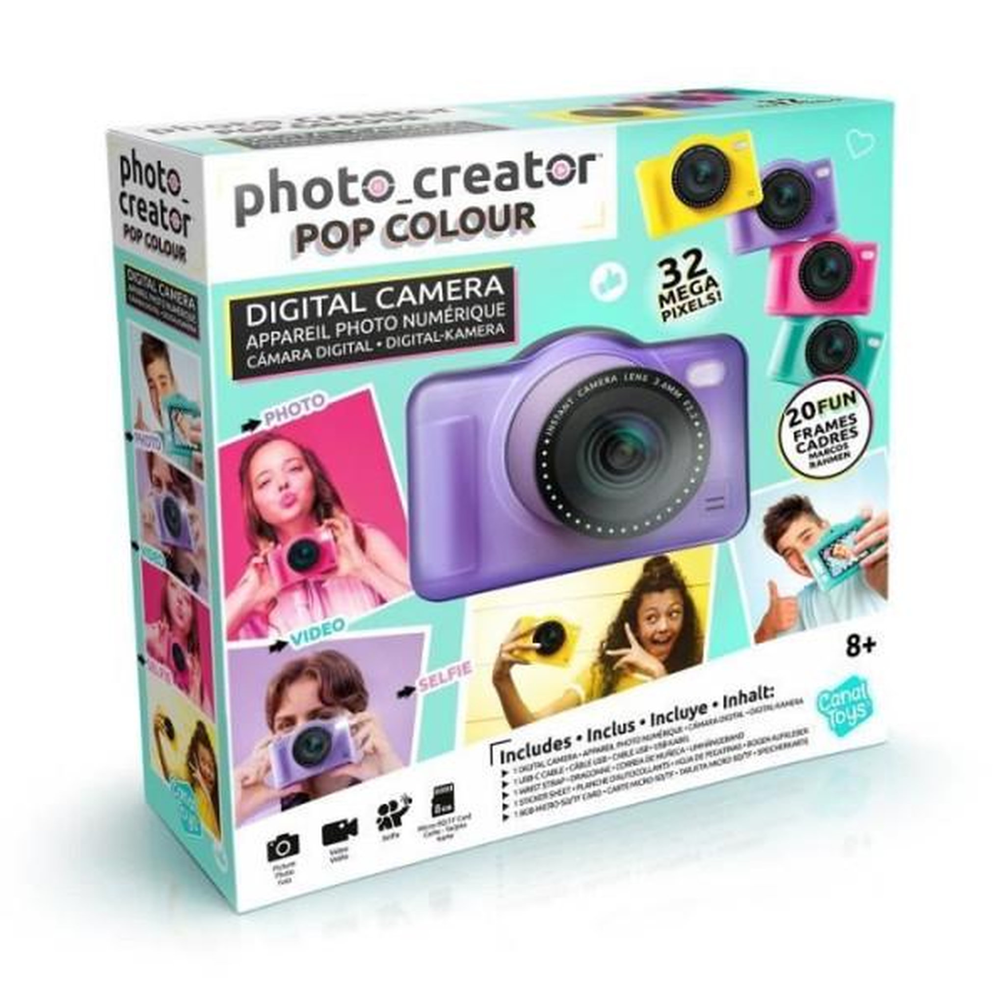 Voir la diapositive 4 : Canal Toys Canal toys - photo creator -appareil photo numérique pop couleur violet- avec carte sd 8go incluse - clk 041