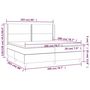 Voir la diapositive 6 : VIDAXL Sommier a lattes de lit matelas LED Gris clair 200x200 cm Tissu