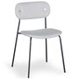 Voir la diapositive 3 : Paris Prix Lot de 4 Chaises Design  Tyler  80cm Gris