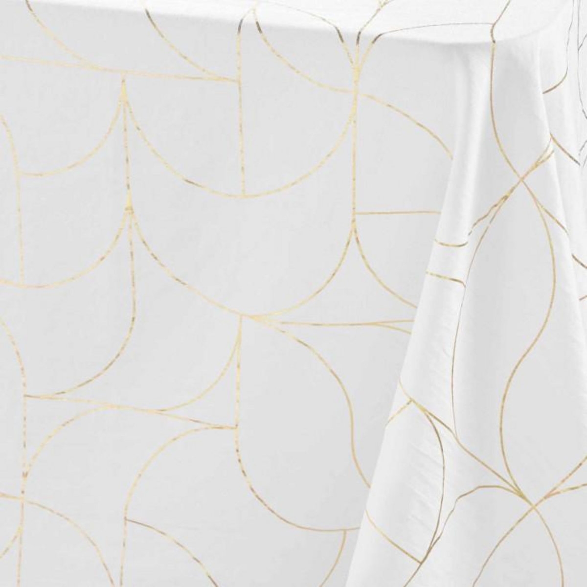 Paris Prix Nappe Antitache  Louxor  140x240cm Blanc & Or